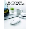 Bluetooth Kablosuz Wireless Mouse Şarjlı Sessiz Ergonomik 5000 DPI Fare
