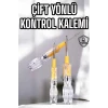 Çift Taraflı Elektrik Kontrol Kalemi Şeffaf Tornavida