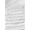 CM 14K Gold Renk Ezme Pul Model 60 cm Kadın Kolye