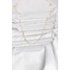 CM 14K Gold Renk Yassı Zincir Model 60 cm Kadın Kolye