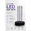 Dekoratif Ortam Aydınlatması RGB LED 10’lu Çubuk Seti