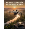 Ekranlı Kumandalı Çift Kameralı Drone ile Havadan Çekim