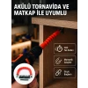 Esnek Bits Uç Seti 12 Parça Manyetik Adaptörlü Matkap Tornavida Aksesuarı
