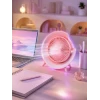 Gece Lambası Özellikli Şarjlı Mini Masaüstü Fan