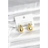 Gold Renk Damla Küpe 24 mm