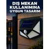 Güneş Enerjisi ile Şarj Olan Hareket Sensörlü 3 Modlu LED Dış Mekan Duvar Aydınlatması