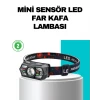 Hareket Sensörlü Şarjlı LED Far Suya Dayanıklı Çok Modlu