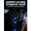 Hareketle Yanan LED Sibop Işığı 4lü Araç Lastik Lambası