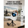HD Ayaklı Portatif Projeksiyon Cihazı Bluetooth Wifi Akıllı Android İşlemcili