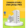 Hızlı Şarj Destekli Zaman Ayarlı USB Şarj Adaptörü