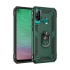 Huawei P40 Lite E Kılıf Sofya Yüzüklü Silikon Kapak - Yeşil