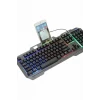 Işıklı Oyuncu Q Klavye Mouse Seti Siyah Gaming Oyuncu Klavye Yeni Nesil