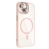 Joko Apple iPhone 14 Remim Lensli Magsafe Standlı Kapak - Pembe