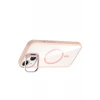 Joko Apple iPhone 14 Remim Lensli Magsafe Standlı Kapak - Pembe