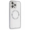Joko Apple iPhone 15 Pro Max Kılıf Metal Bumper Magneticsafe Kapak - Gri
