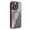 Joko Apple iPhone 15 Pro Max Remim Lensli Magsafe Standlı Kapak - Bordo