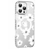 Joko Apple iPhone 16 Pro Max Floral Magsafe Kapak - Beyaz