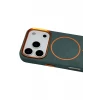 Joko Apple iPhone 17 Pro Max Luno Deri Magsafe Kapak - Yeşil