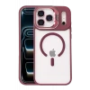 Joko Apple iPhone 17 Pro Max Remim Lensli Magsafe Standlı Kapak - Bordo
