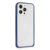 Joko Apple iPhone 15 Pro Max Metal Bumper Mat Kapak - Lacivert