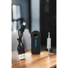 Kablosuz Bluetooth Aux Araç Kiti Siyah Hafıza Kartlı
