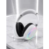 Kablosuz Bluetooth Mikrofonlu Beyaz Kulaklık RGB Işıklı
