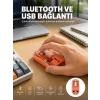 Kablosuz Bluetooth Mouse Şık ve Sessiz Ofis Tasarımı Yeni Nesil