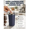 Kahve ve Baharat Öğütücü Kolay Temizlenebilir Paslanmaz Çelik Taşınabilir