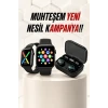 Kaliteli Akıllı Saat ve Kaliteli Bluetooth Kulaklık ANC Özelliği Uzun Pil Ömrü