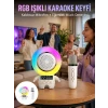 Karaoke Özellikli Astronot Bluetooth Hoparlör Kablosuz Mikrofonlu