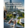 Katlanabilir Profesyonel Görünümlü Kamera Drone