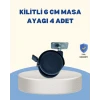 Kilitli Mobilya Tekerleği 6 cm 4’lü Kolay Kurulum