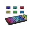Kompakt Siyah RGB Işıklı Bluetooth Mini Klavye