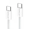 Konfulon DC130 2M 60W Type-C to Type-C Örgülü Hızlı Şarj Kablosu - Beyaz