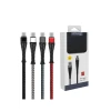 Konfulon S61 Micro USB Kablo 1.2M 2.1A - Kırmızı