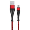Konfulon S61 Micro USB Kablo 1.2M 2.1A - Kırmızı