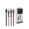 Konfulon S61 Micro USB Kablo 1.2M 2.1A - Siyah