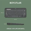 K380S 2 ÇOKLU CİHAZ ÖZELLİKLİ BLUETOOTH TÜRKÇE Q KLAVYE GRİ 920-011859