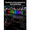 Matrix Led Cama Yapışan Telefon Kontrollü Panel Dijital Ekran Kumandalı