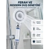 Mineral Taşlı Filtreli Duş Başlığı Güçlü Su Basınçlı Banyo Başlığı
