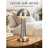 Modern Mantar Masa Lambası Dokunmatik 3 Işık Modlu Şarjlı Kablosuz LED Yeni Nesil