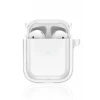Movenchy Apple Airpods 4 (4.nesil) Shiny Şeffaf Kılıf - Beyaz