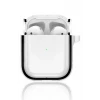 Movenchy Apple Airpods 4 (4.nesil) Shiny Şeffaf Kılıf - Siyah