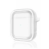 Movenchy Apple Airpods 4 (4.nesil) Shiny Şeffaf Kılıf - Beyaz