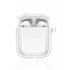 Movenchy Apple Airpods 4 (4.nesil) Shiny Şeffaf Kılıf - Beyaz