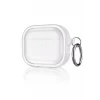 Movenchy Apple Airpods Pro 2 (2.nesil) Shiny Şeffaf Kılıf - Beyaz