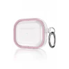 Movenchy Apple Airpods Pro 2 (2.nesil) Shiny Şeffaf Kılıf - Pembe