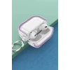 Movenchy Apple Airpods Pro 2 (2.nesil) Shiny Şeffaf Kılıf - Pembe