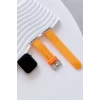 Movenchy Apple Watch 38mm Jelly Silikon Kordon - Turuncu