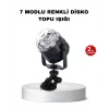 Müzik Ritmine Duyarlı Renkli Disko Topu – 7 Modlu Işıklı Parti Lambası